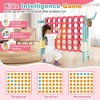 Costway Jumbo 4-to-Score 4 in A Row Giant Game Set with Carry Bag Stickers for Kids Adults Yellow/Red - 4 of 4
