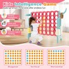 Costway Jumbo 4-to-Score 4 in A Row Giant Game Set with Carry Bag Stickers for Kids Adults Yellow/Red - image 4 of 4