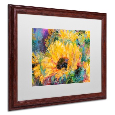 Trademark Fine Art -Richard Wallich 'Blue Sunflowers' Multi Panel Art Set