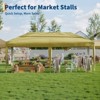 10x20 Heavy Duty Pop Up Canopy w/4 Sidewalls, Roller Bag, 4 Weights, 8 Stakes & 6 Ropes - 3 Height Adjustable - 3 of 4
