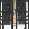 Possini Euro Design Arley Rustic Wall Light Sconce Black Hardwire 8" Fixture Clear Seeded Glass for Bedroom Bathroom Vanity Reading Living Room House - 3 of 4