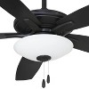 52" Minka Aire Modern Indoor Ceiling Fan with LED Light Coal Black Frosted White Glass for Living Room Kitchen Bedroom Family Home - 3 of 4