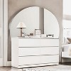 Hommoo 6 Drawer Chest of Dressers, Modern Wooden Dresser Chest White - 3 of 4