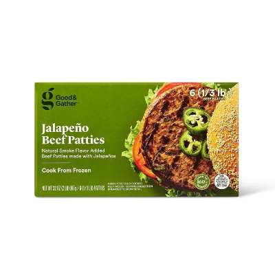Jalapeno Beef Patties - Frozen - 32oz - Good & Gather™