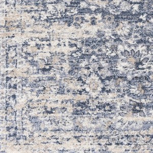 Hauteloom Talihina Denim Damask Area Rug - 1 of 4