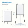 INFURNIC Whiteboard Easel Magnetic White Board Dry Erase Porbable Boards Height Adjustable with Stand for School Office Home, Black, 23.6"*1.57"*62.4" - 3 of 4