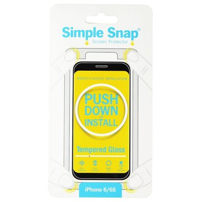 Simple Snap Tempered Glass Screen Protector for iPhone 6s/6