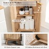 68" Tall Corner Cabinet, Modern Corner Storage Cabinet with Adjustable Shelves, Freestanding Organizer for Bathroom, Living Room - 3 of 4