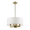Livex Lighting Cresthaven 4 - Light Chandelier in  Antique Brass - 3 of 4