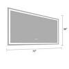 72"×36" LED Bathroom Vanity Mirror with Lights, Anti-Fog Wall Mounted Mirror with Dimmable Touch Switch for Bathroom-The Pop Home - 4 of 4