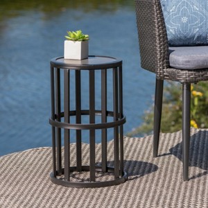 CARLO OUTDOOR PATIO END TABLE - 1 of 4