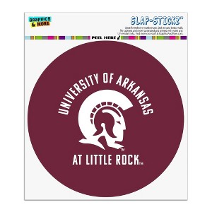 University of Arkansas at Little Rock Trojans Logo Automotive Car Window Locker Circle Bumper Sticker - 1 of 4