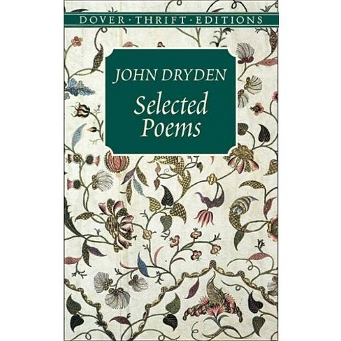 Selected Poems Dover Thrift Editions By John Dryden Paperback