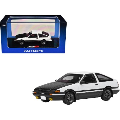 Toyota Sprinter Trueno (AE86) RHD "Project D Final Version" White with Graphics "Initial D" 1/64 Diecast Model Car by Autoart