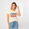 Simply Sage Market Women's Softball Mom Teddy Bear Short Sleeve Ringer Tee - 2 of 4