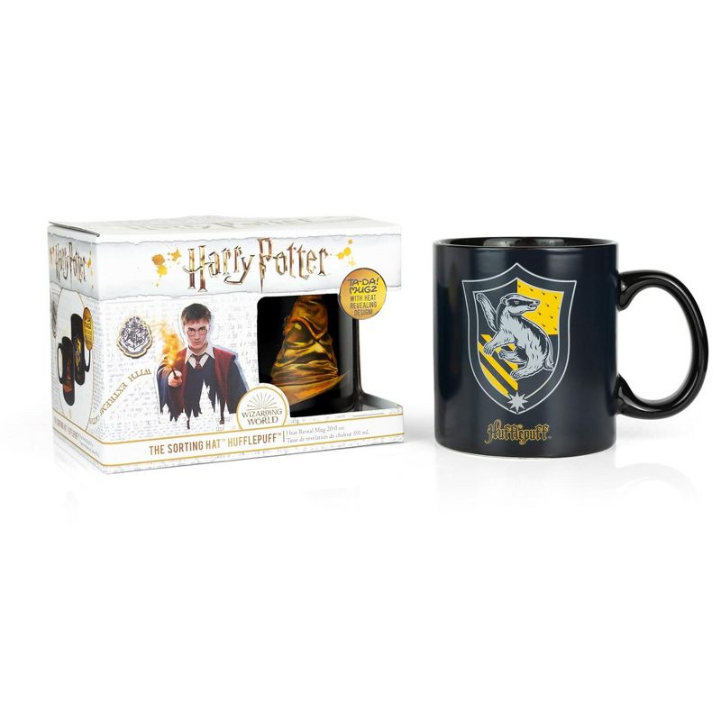 Seven20 Harry Potter Hufflepuff 20oz Heat Reveal Ceramic Coffee Mug | Color Changing Cup, 1 of 7