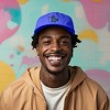 Dalix Giant Lizard Kaiju Embroidered Cotton Dad Hat Baseball Cap Adjustable Glow in the Dark Mens - 3 of 4