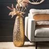 27.5"H Sullivans Gilded Hammered Tall Vase, Gold - 3 of 4
