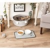 Bone Dry Gray Stripe Embroidered Paw Pet Mat Small - 4 of 4