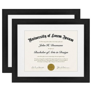 Americanflat Diploma Frame with shatter-resistant glass - Available in a variety of sizes - 1 of 4