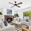 Parrot Uncle 52" Modern Black RGB LED Ceiling Fans With Lights and Remote - 3 of 4