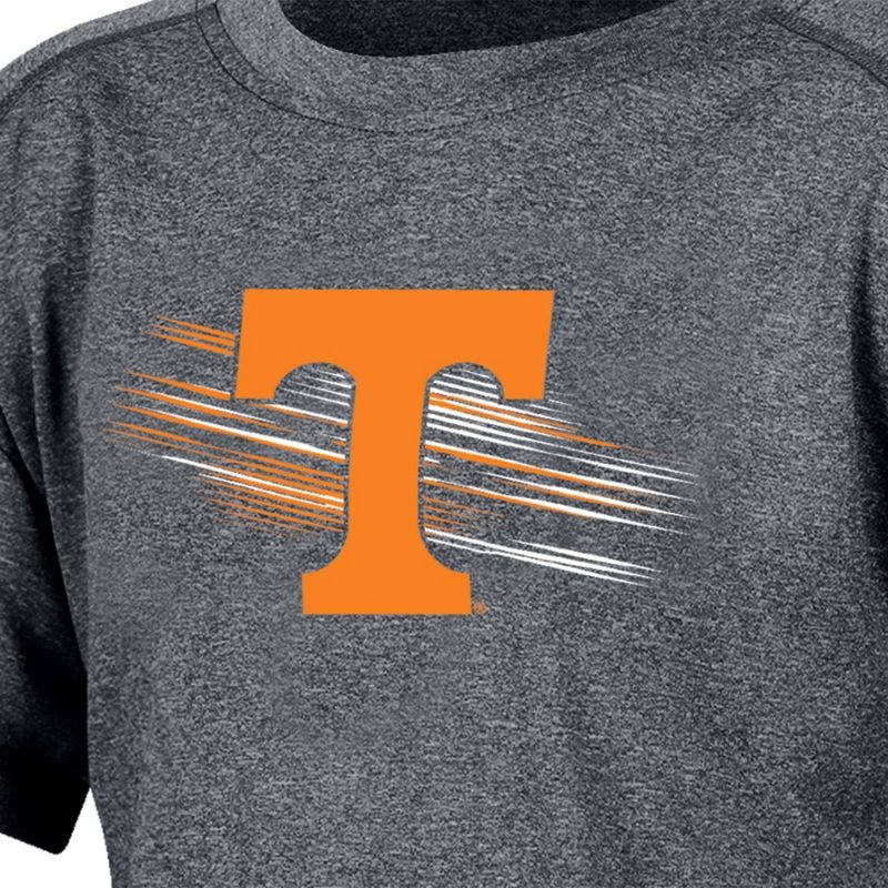 NCAA Tennessee Volunteers Boys&#39; Gray Poly T-Shirt, 3 of 4