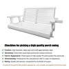 Fortune Candy Porch Swing 2-Seater for Outdoor Patio Garden Yard - 4 of 4