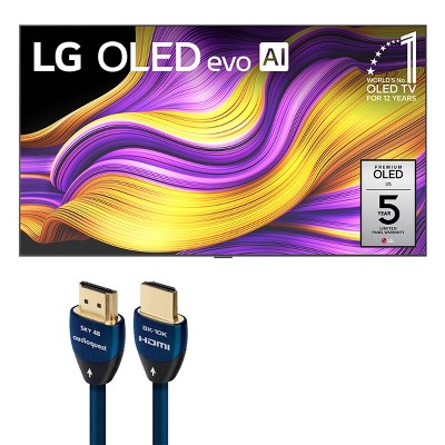 LG LG OLED65G5WUA 65 Inch 4K OLED evo G5 Smart TV with AudioQuest SKY 3m HDMI Cable