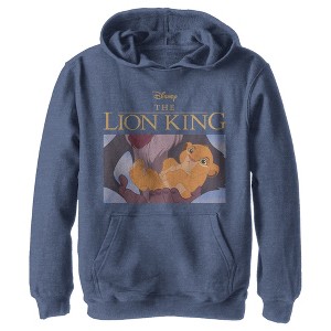 Boy's Lion King Simba and Rafiki Scene Pull Over Hoodie - 1 of 4