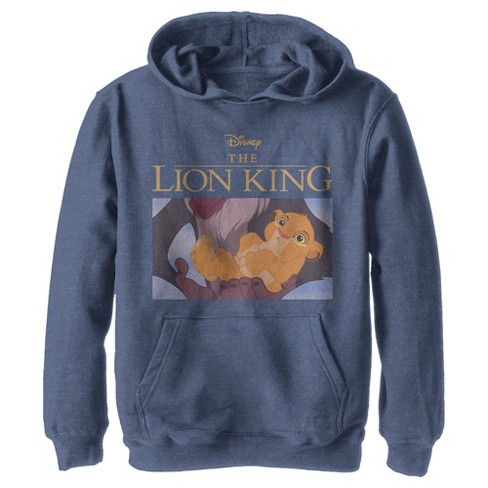 Boy's Lion King Simba and Rafiki Scene Pull Over Hoodie - image 1 of 4