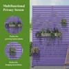 Wooakway Elegant Outdoor Vertical Garden Trellis with Hanging Planters, Metal Design for Patios and Gardens - 4 of 4