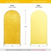 TROPOW Sequin Wedding Arch Cover – Round Top Zippered Backdrop for Parties/Events (1-Pack) - 2 of 4