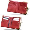 Clotth Women’s Vintage RFID Bifold Wallet - Compact Slim Design with Zipper Coin Pocket & Kiss Lock,PU Leather for Daily Use & Travel - 2 of 4
