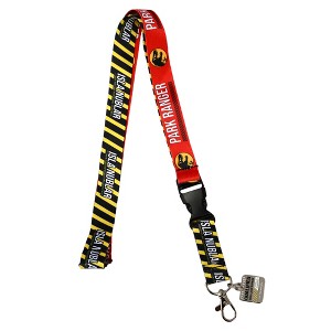 Jurassic Park Ranger Lanyard with Rubber Charm and Clear ID Sleeve - 1 of 3