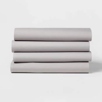 Twin/Twin XL 4pk Solid Microfiber Fitted Sheet - Room Essentials™