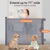 GOTGELIF Retractable Baby Gate 55"/71" Wide x 33" Tall Mesh Gate - 2 of 4