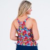 Women's Calypsa Maya Tankini Swim Top With Removable Cups - 2 of 4