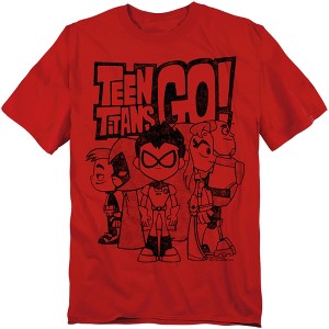 Teen Titans Go Team Up Adult T-Shirt - 1 of 4