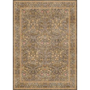 BAGOKIE 5' x 7' Vintage Botanical Washable Area Rug - 1 of 4