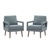 CAVINAS Accent Chair Modern Mid Century Armchair Comfy Chair with Armrest and Soft Cushion for Home, Office - 3 of 4