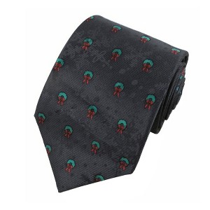 Boys' Merry Christmas Wreath & Snowflake Necktie - Gray - 1 of 2