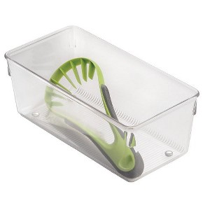 InterDesign 52830 Linus Drawer Organizer, 4" x 8" x 3", Clear - 1 of 1