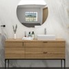ONWITH 19.63"x13.69" White Ceramic Rectangular Vessel Bathroom Sink - 3 of 4