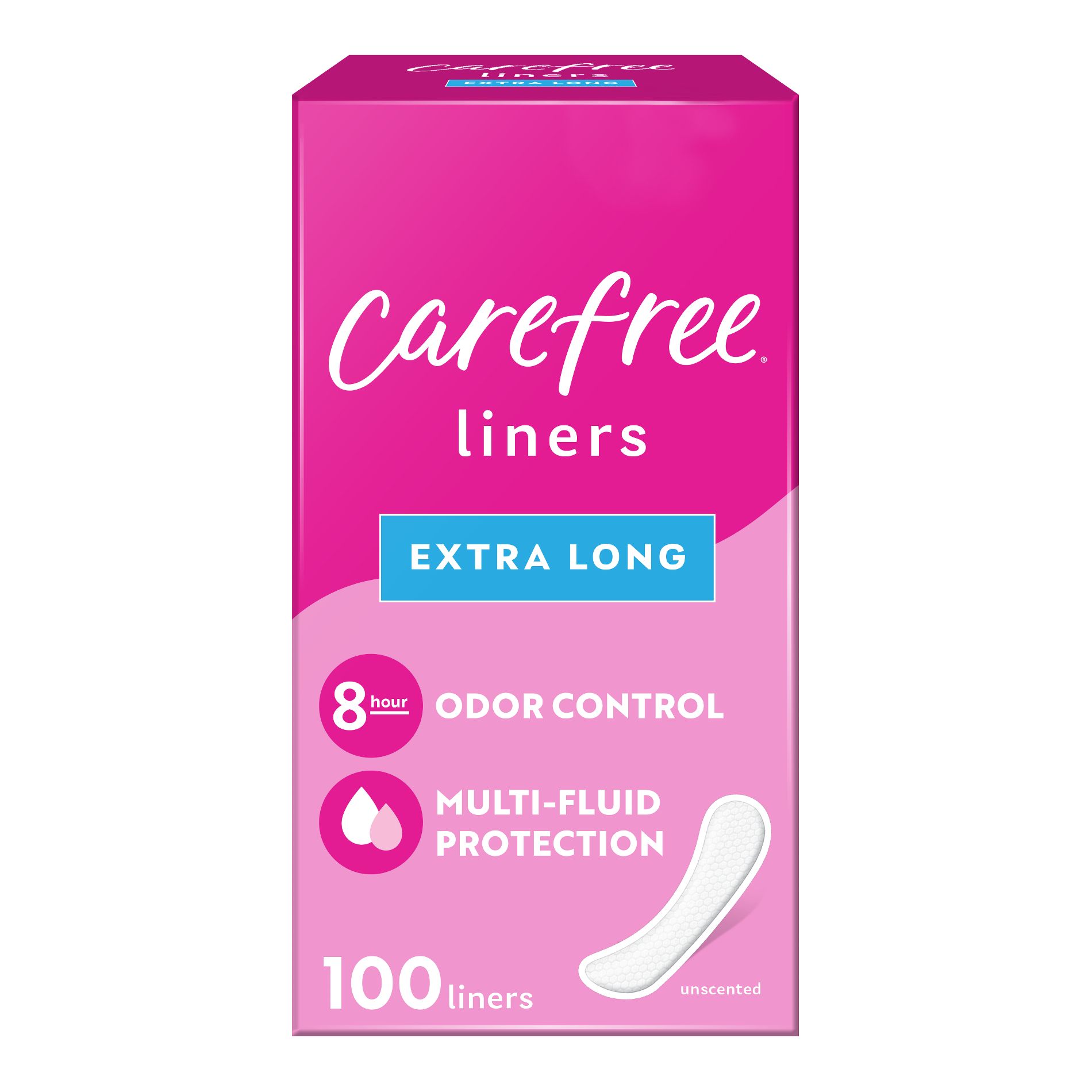 Carefree Unwrapped Unscented Panty Liners