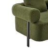 Sapphtopaz 78" Modern Couches for Living Room 3-Seater Upholstered Sofa with Round Arms & Metal Legs Comfy Sofa with 3 Plush Pillows for Bedroom - 2 of 4