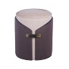 Techni Home Two-Toned Vanity Stool Ottoman with Storage - 2 of 4