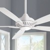 60" Minka Aire Modern Indoor Ceiling Fan with LED Light Remote Control White for Living Room Kitchen Bedroom Family Dining Home - 2 of 4