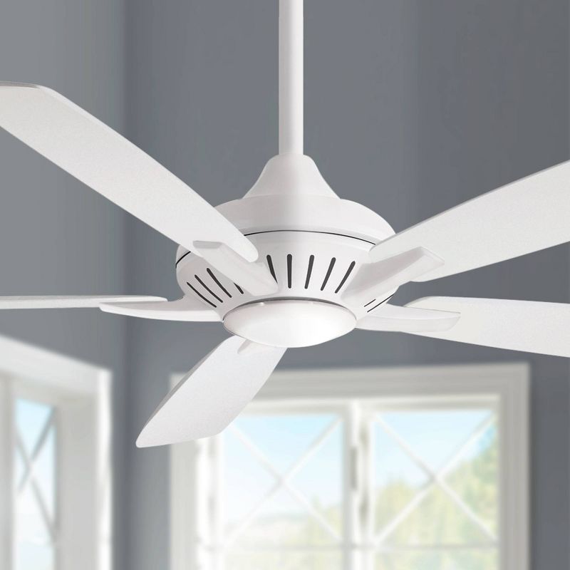 60" Minka Aire Modern Indoor Ceiling Fan with LED Light Remote Control White for Living Room Kitchen Bedroom Family Dining Home, 2 of 6