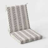 Triangle Stripe Outdoor Chair Cushion Black/Neutrals - Threshold™