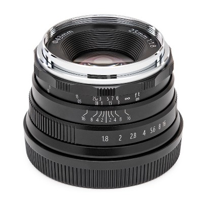 Koah Artisans Series 25mm f/1.8 Manual Focus Lens for Fujifilm FX (Black)